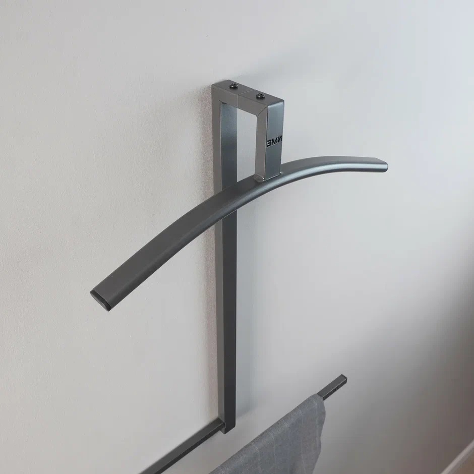 Вешалка надверная/настенная "Торонто 12" шир.440мм Графит ВКНТ12 ГР ("ЗМИ") *1