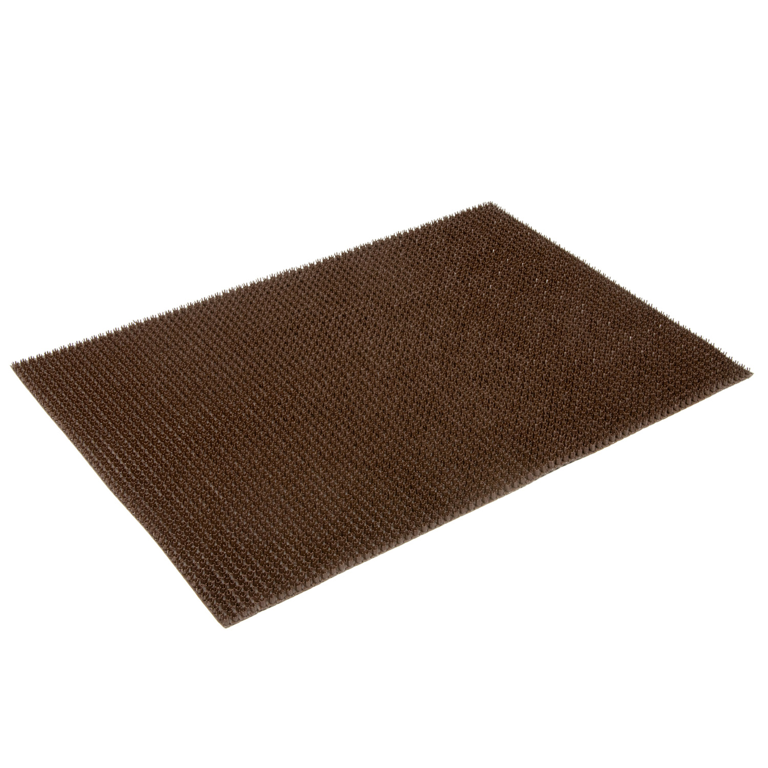 Коврик щетинистый 60*90 см на прот. осн. (темный-шоколад) "KOVROFF" Травка (арт.12137)  *1/25 (МЭ74)