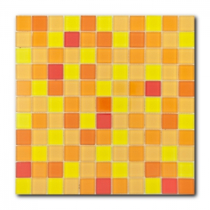 Мозаика 30х30 см Гранит Холл LHK 299-4, 0.09 м², стекло, оранжевый