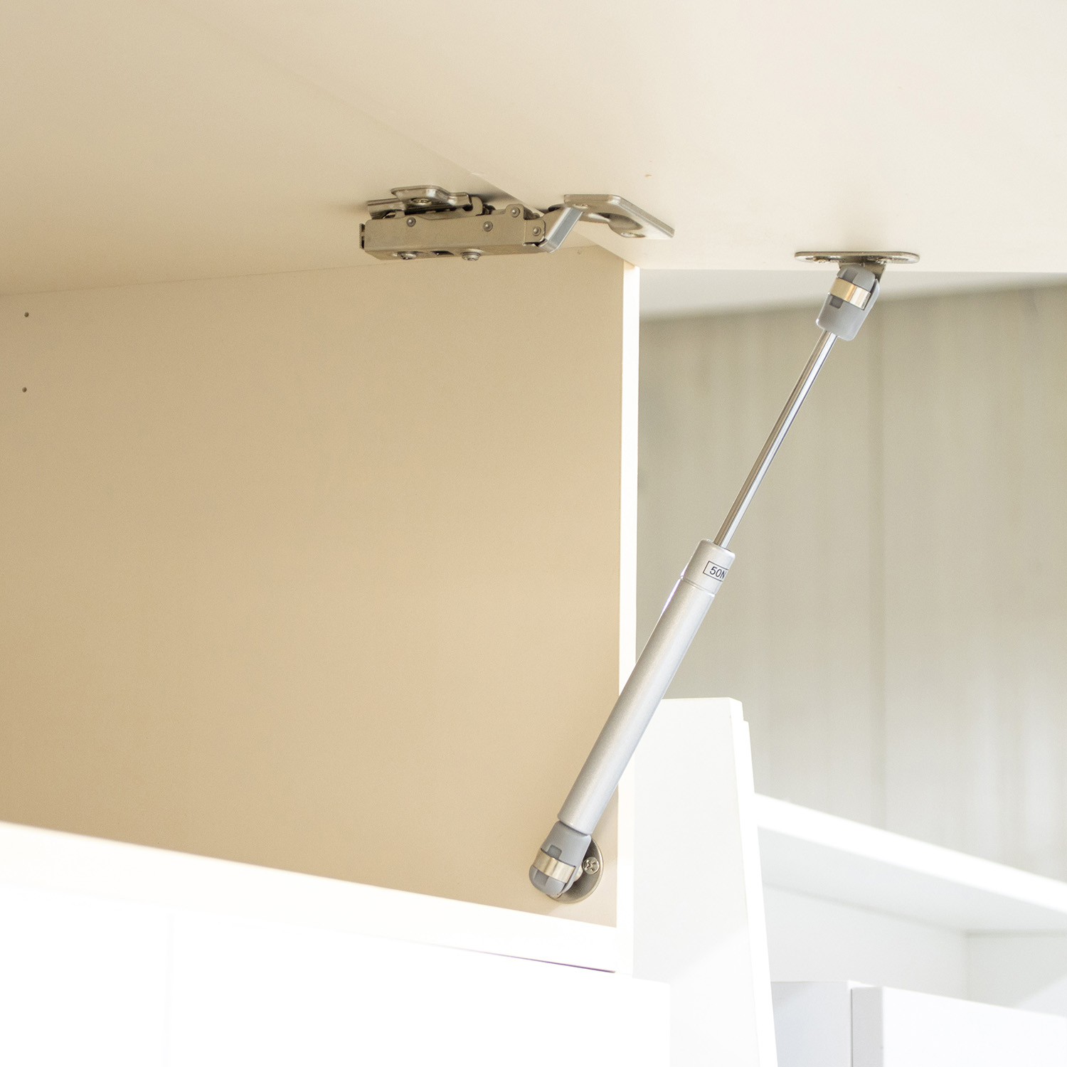 Шкаф навесной 400х300х550 мм BROZEX-WOOD Melissa, 3 ярус, белый / светло-бежевый