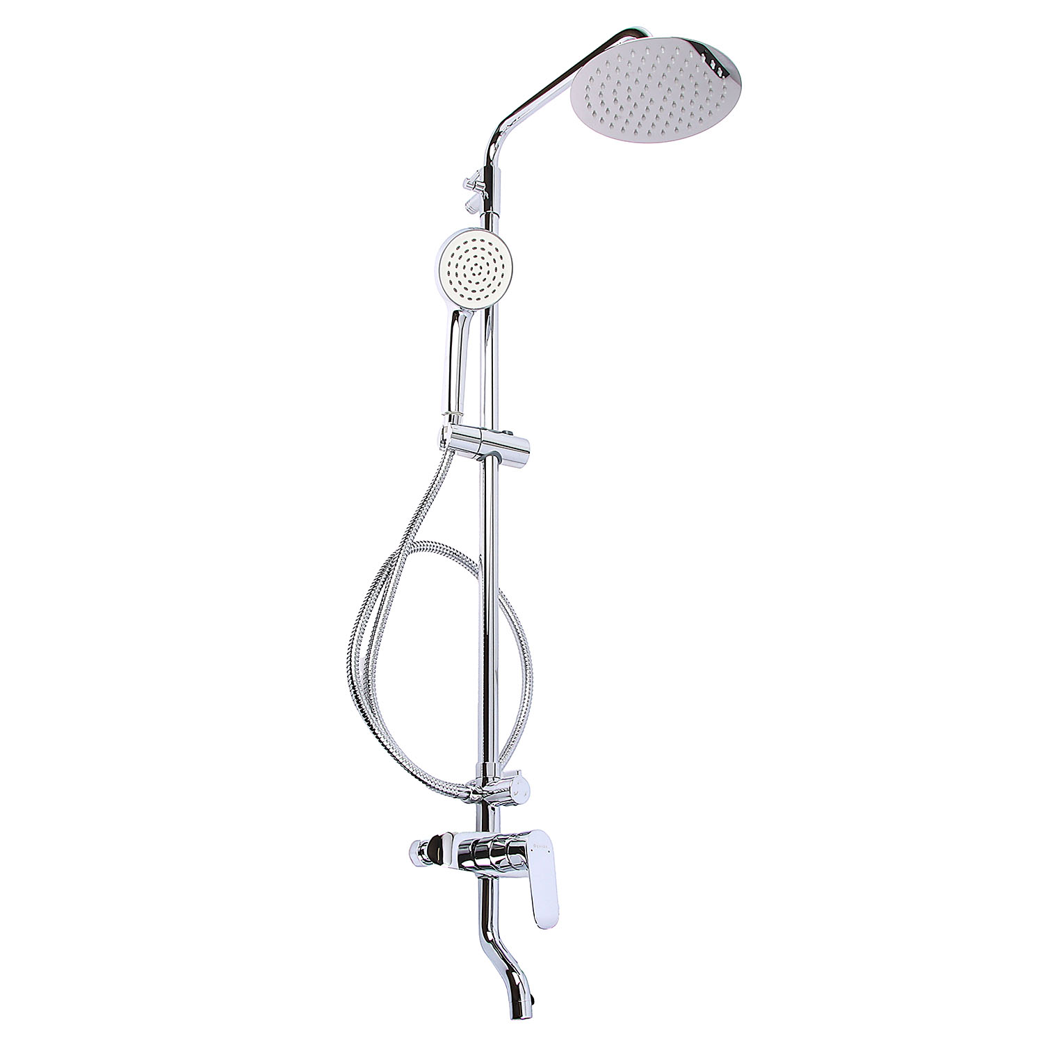 Смеситель д/ванны со стойкой для душа + ручной душ DEVIDA, коллекция GEMMA DVS1427-15 хром *1