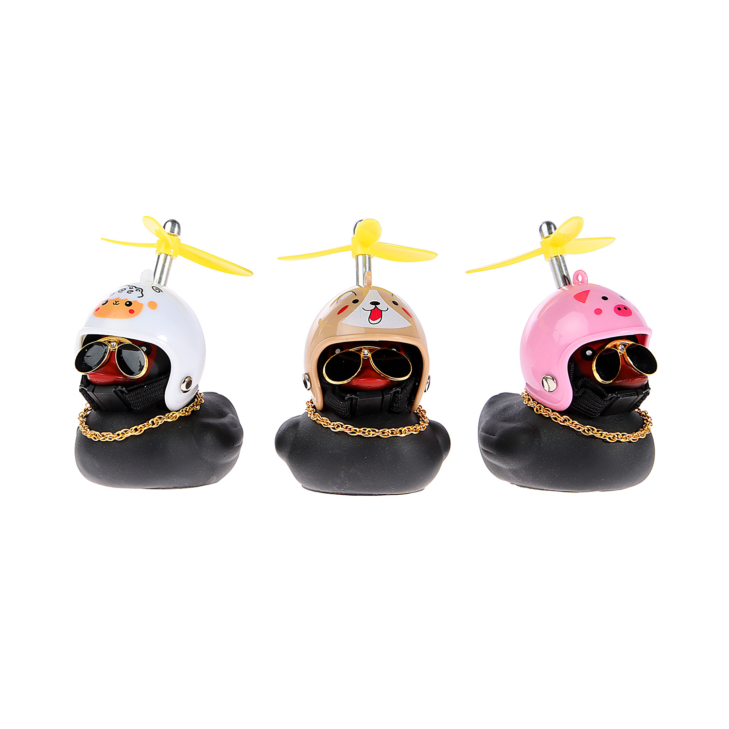 Утка с пропеллером, цвет черный, микс арт.7943658