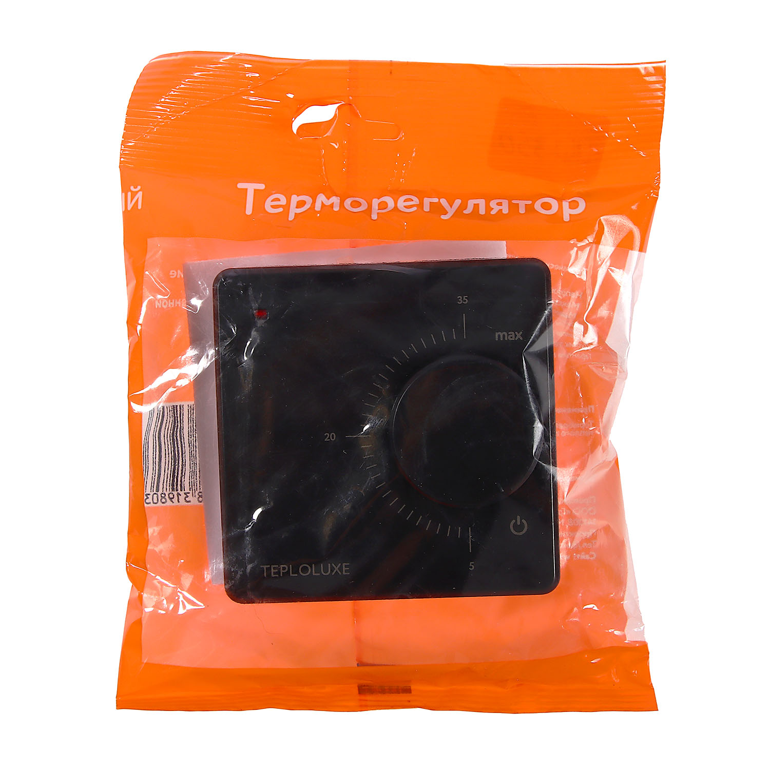 Терморегулятор Теплолюкс LC 001, механический, черный