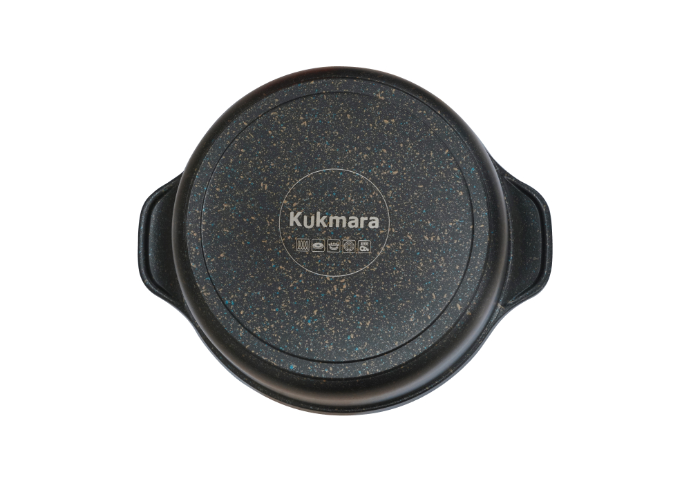 Кастрюля алюмин. антипригарная "Kukmara" "Granit Ultra INDUCTION" blue 2,0л Стекл.кр. кгги23а *1/3