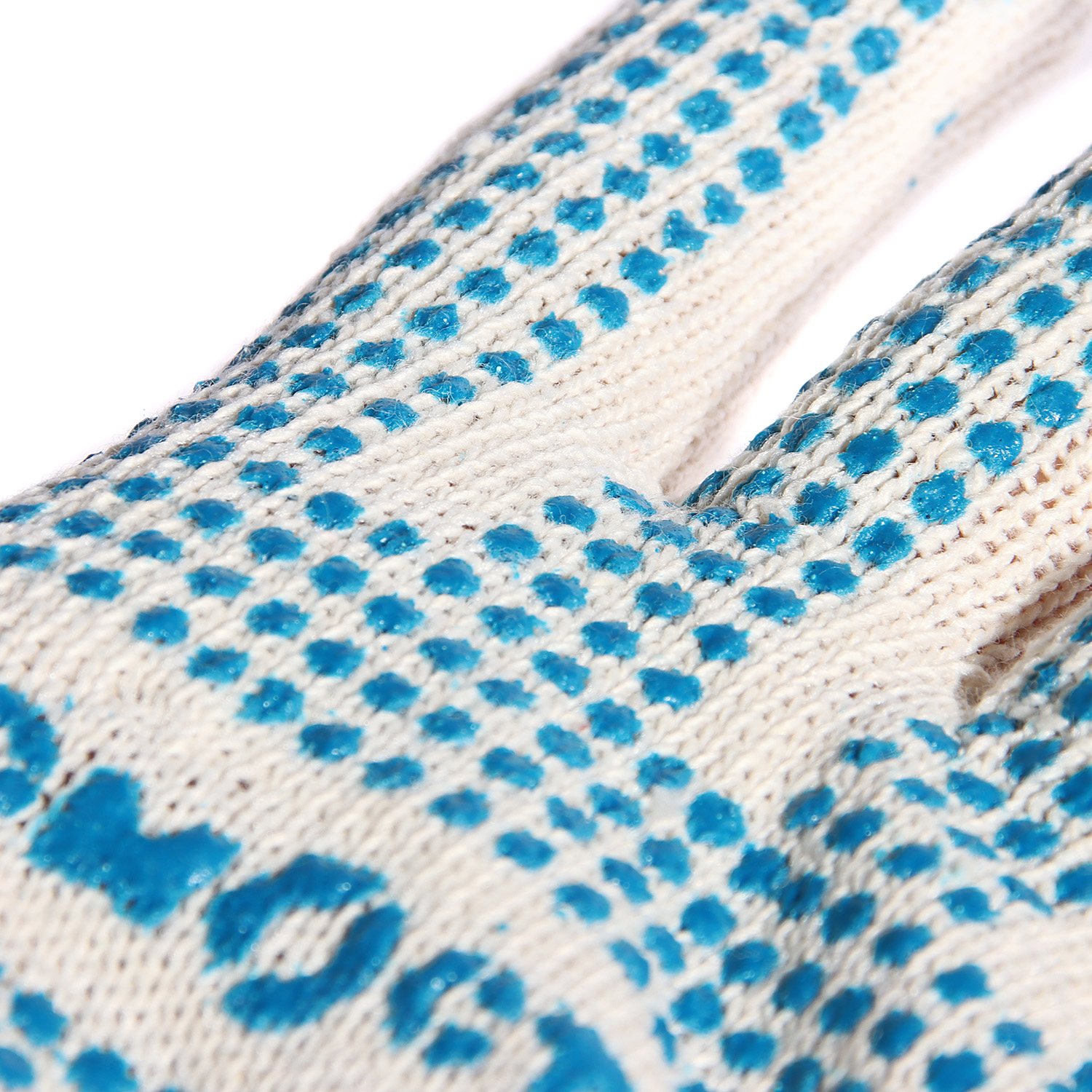 Перчатки рабочие ДомоСтрой, х/б с ПВХ, 4 нити