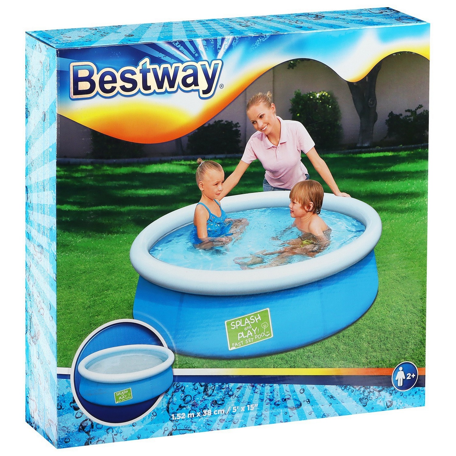 Бассейн Fast Set в ассортименте 152х38 см, от 2 лет (57241) 561306
