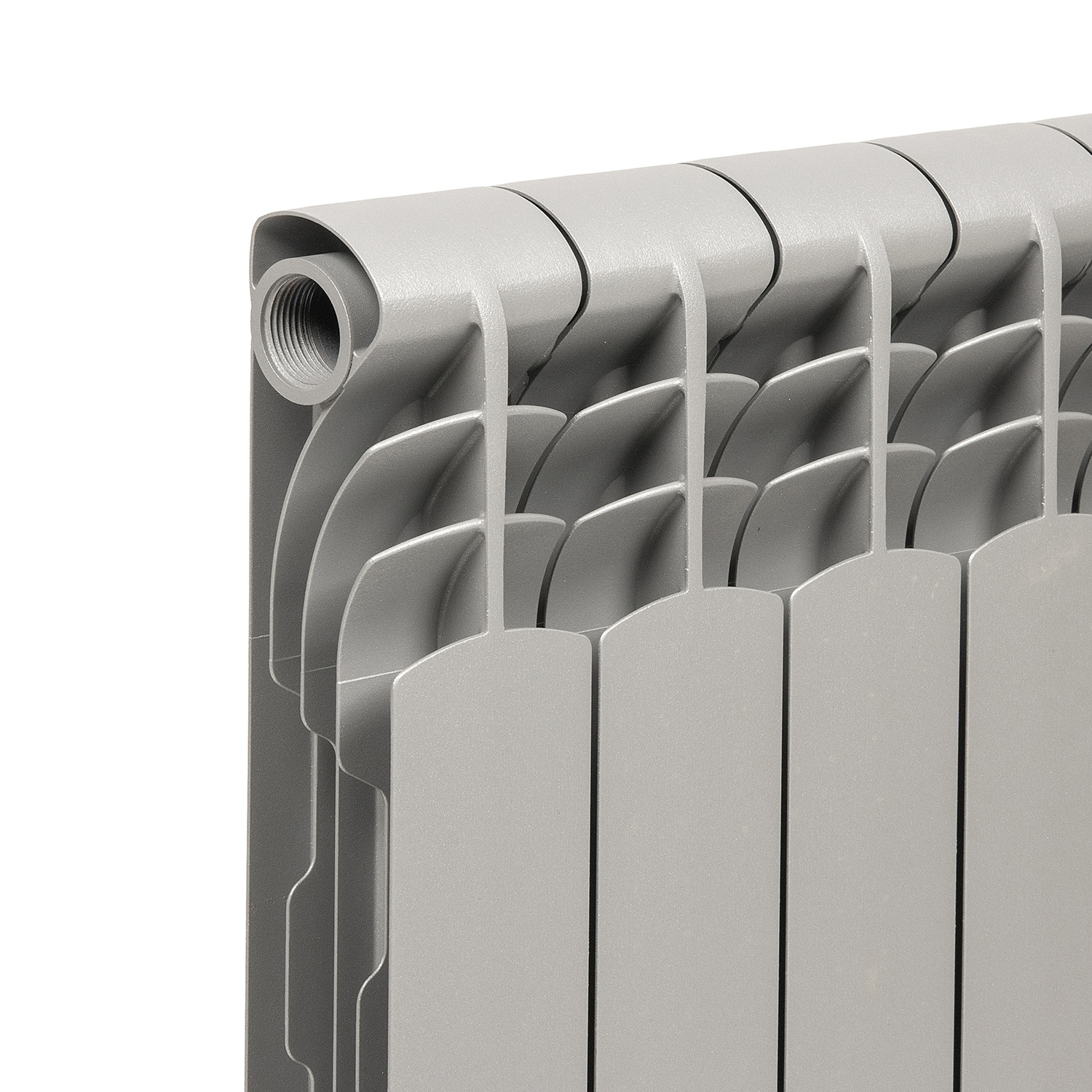 Радиатор биметаллический 8 секций Royal Thermo Revolution, 500 мм, серый
