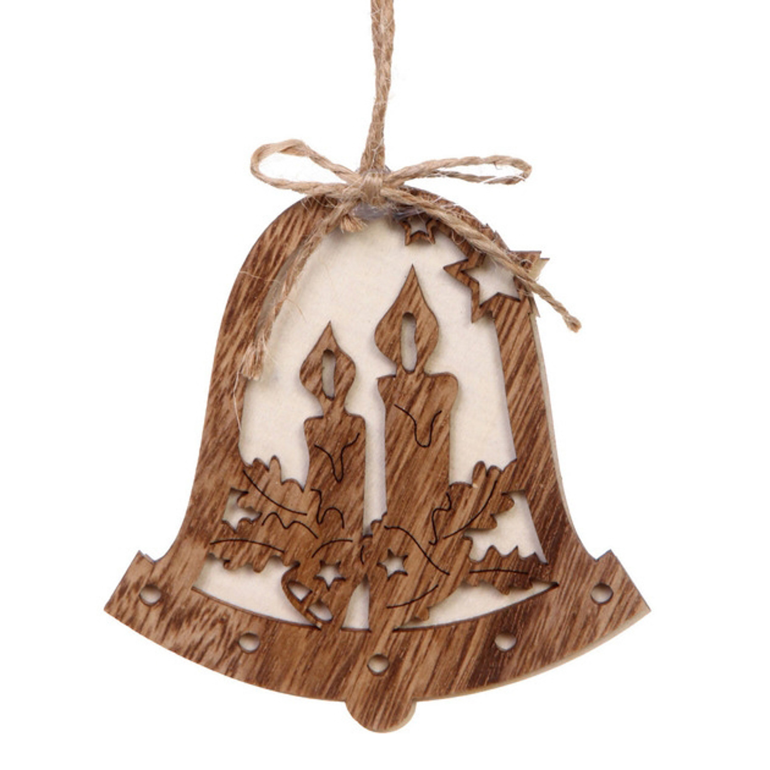 Подвеска "Колокольчик - Свечи" 10*11 см