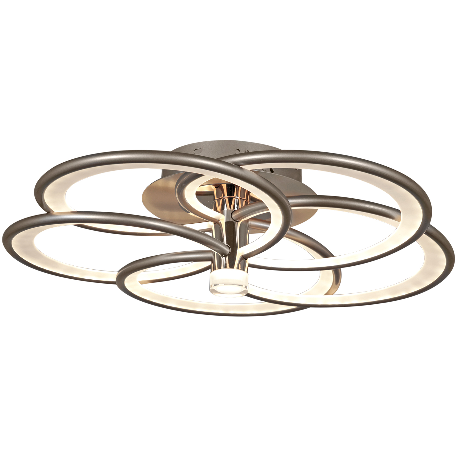 Люстра 09246-0.3-5S Champaign silver LED ПДУ ПДУ+диммер 3000-6000К S=26м2  *1