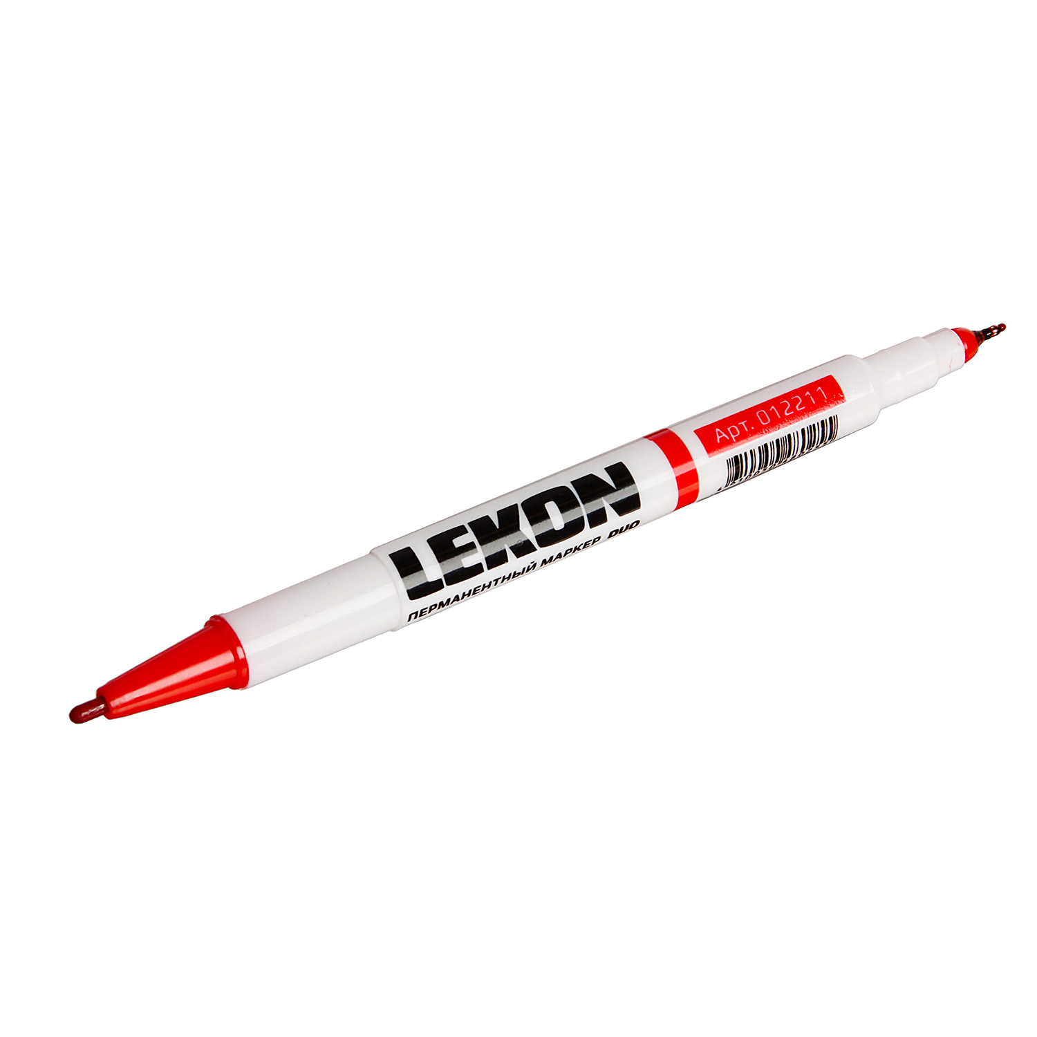 Маркер строительный перманентный 2-хсторонний красный (набор10 шт) арт.012211 LEKON DUO *1/10/300 Маркер строительный перманентный 2-хсторонний красный (набор10 шт) арт.012211 LEKON DUO *1/10/300
