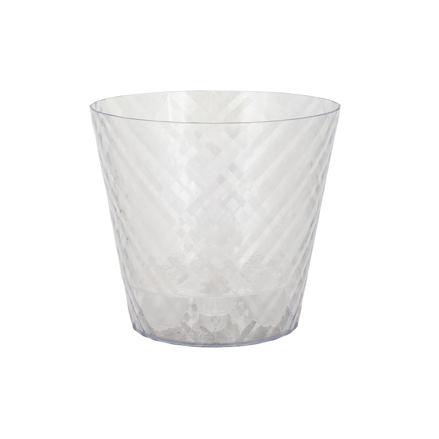 Кашпо пластм. "Manhattan Cristallo" 1,6л d верха 160мм h146мм со вставкой Проз.вода IG671110999*1/20