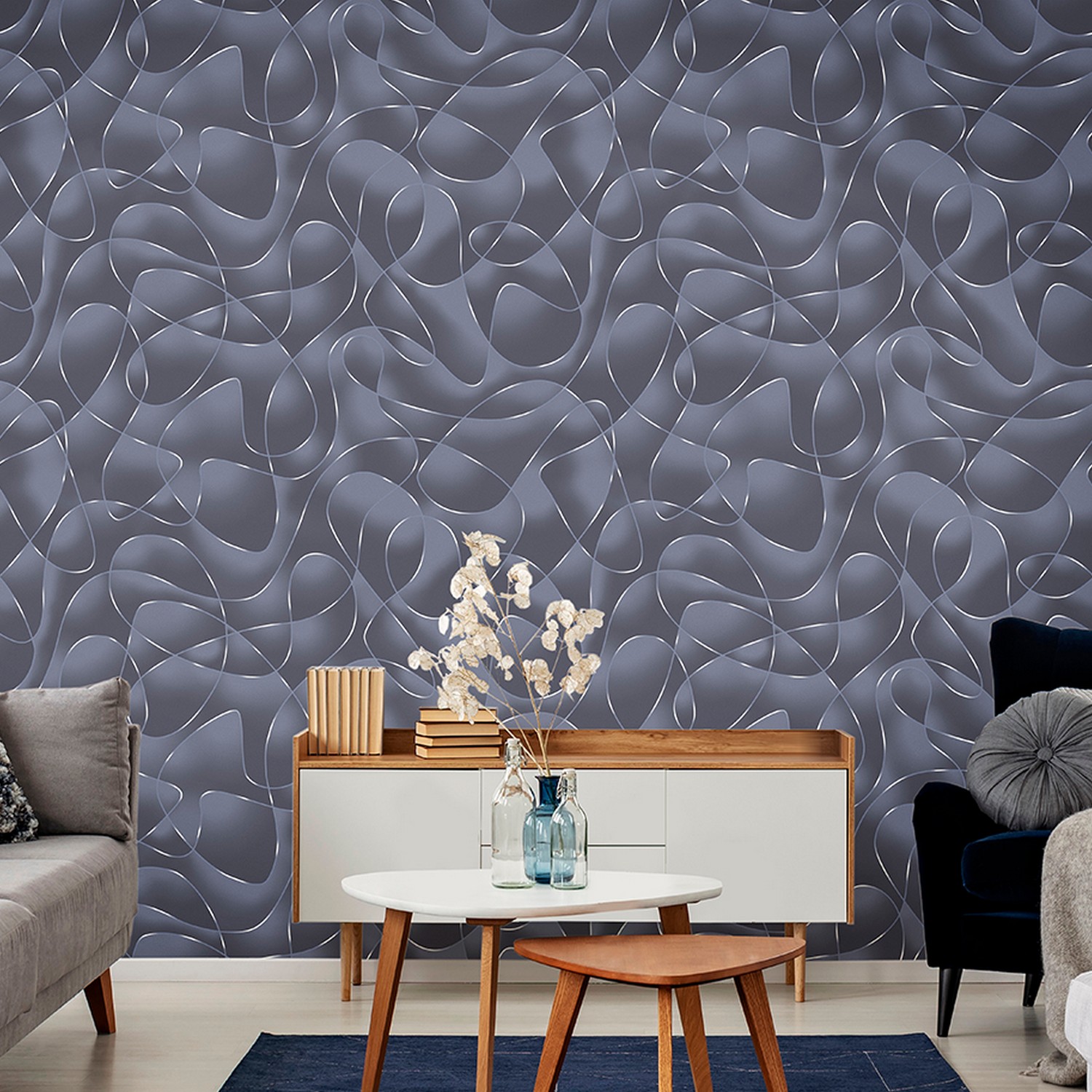 Обои флиз Elysium Лабиринт (графит) Е706808 1,06*10м *1/4