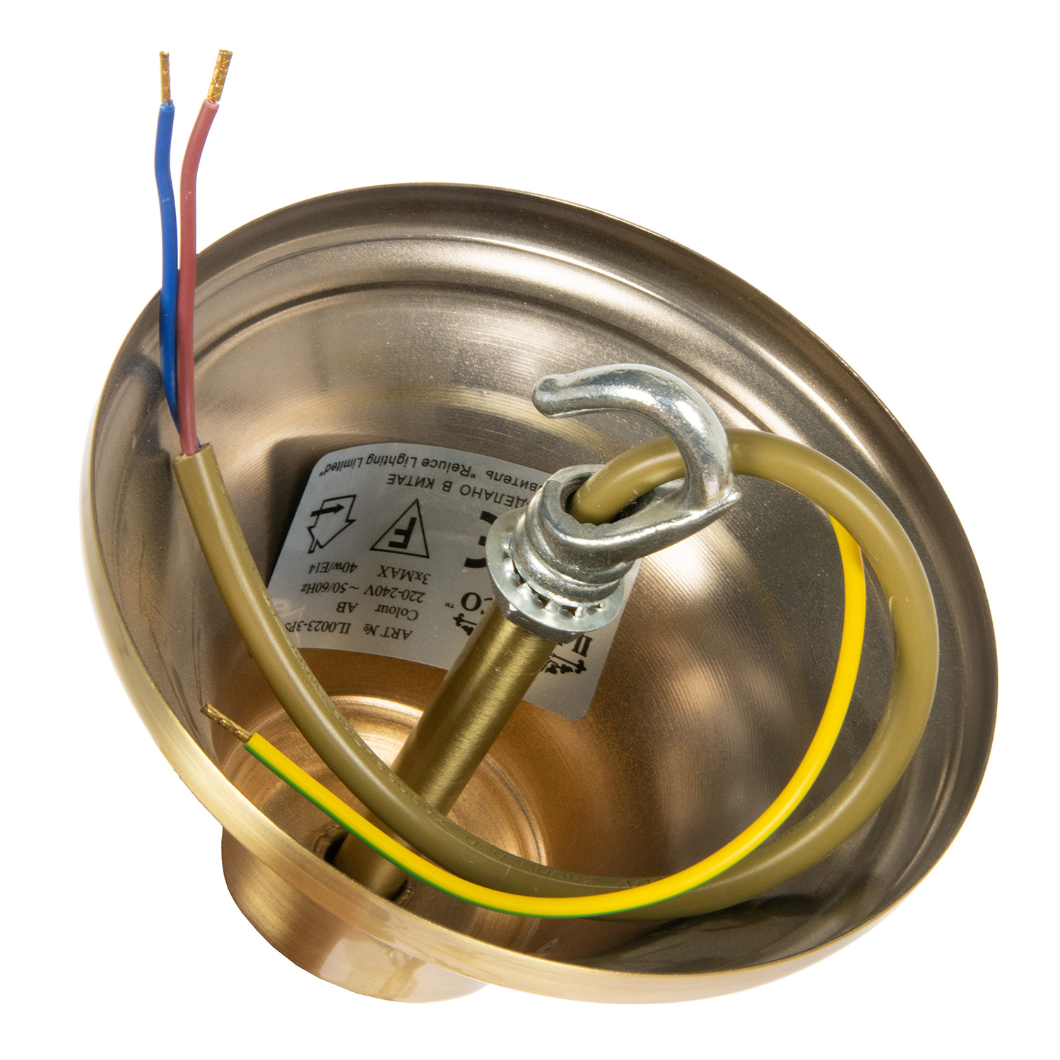 Люстра IL0023-3PSQ-24 AB CASTOR 40Вт Е14 S=18м2  *1