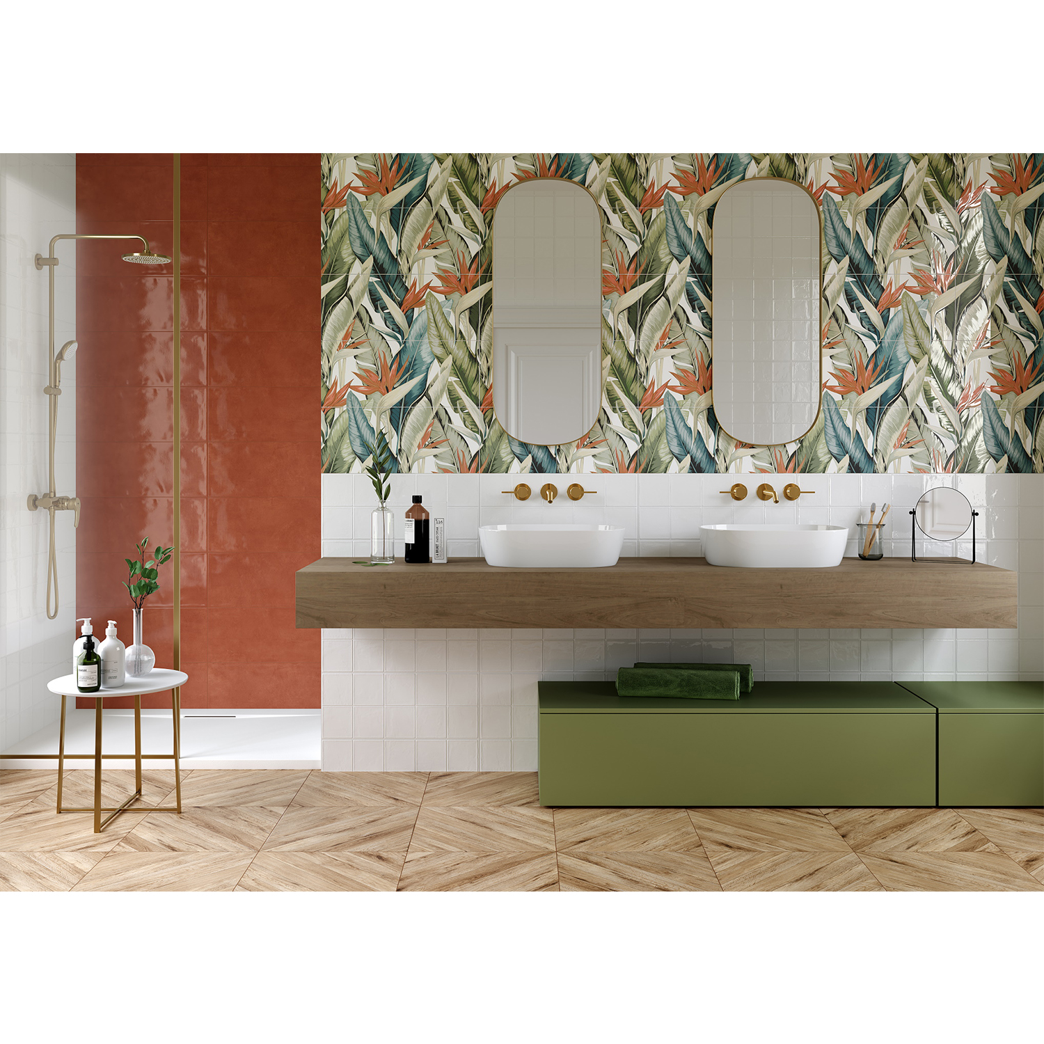 Плитка 60х25 см настенная 1.2 м² Gracia Ceramica Mango, красный