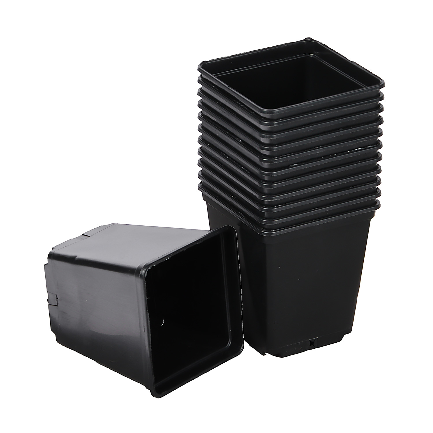 Набор горшков для рассады пластм. (0,25л *12шт) квадратный черный (Ангора) *1/160 Набор горшков для рассады пластм. (0,25л *12шт) квадратный черный (Ангора) *1/160