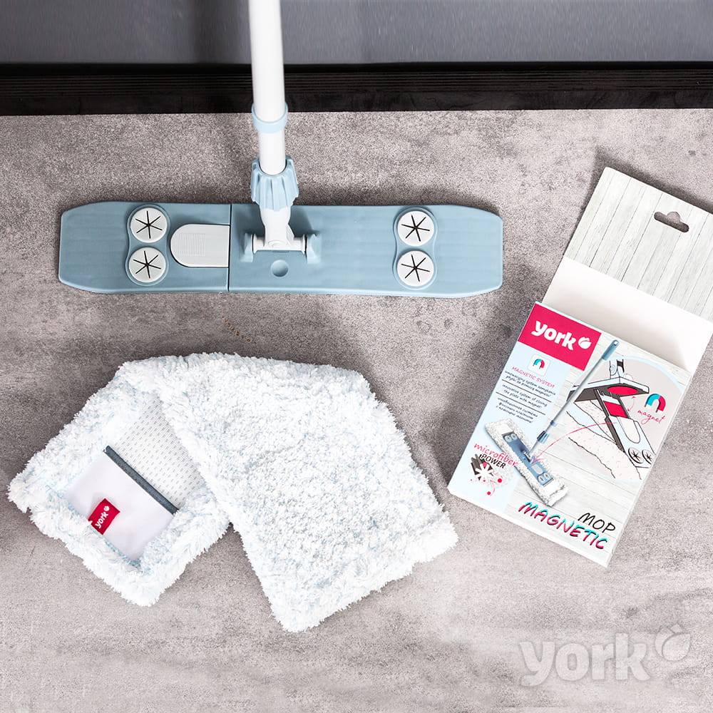 Швабра "флеттер" с насадкой из микрофибры "бархат", телескоп. ручка 145см "MAGNETIC" 081690 *1/12