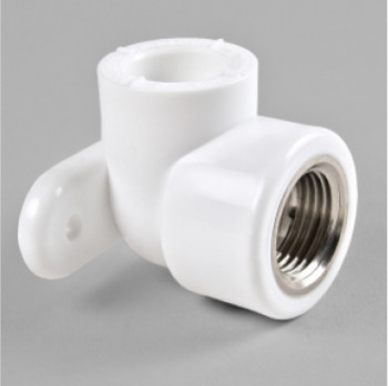 Угольник комбинированный PPRC внутр. резьба Ø 20-1/2" с креплением *10/70