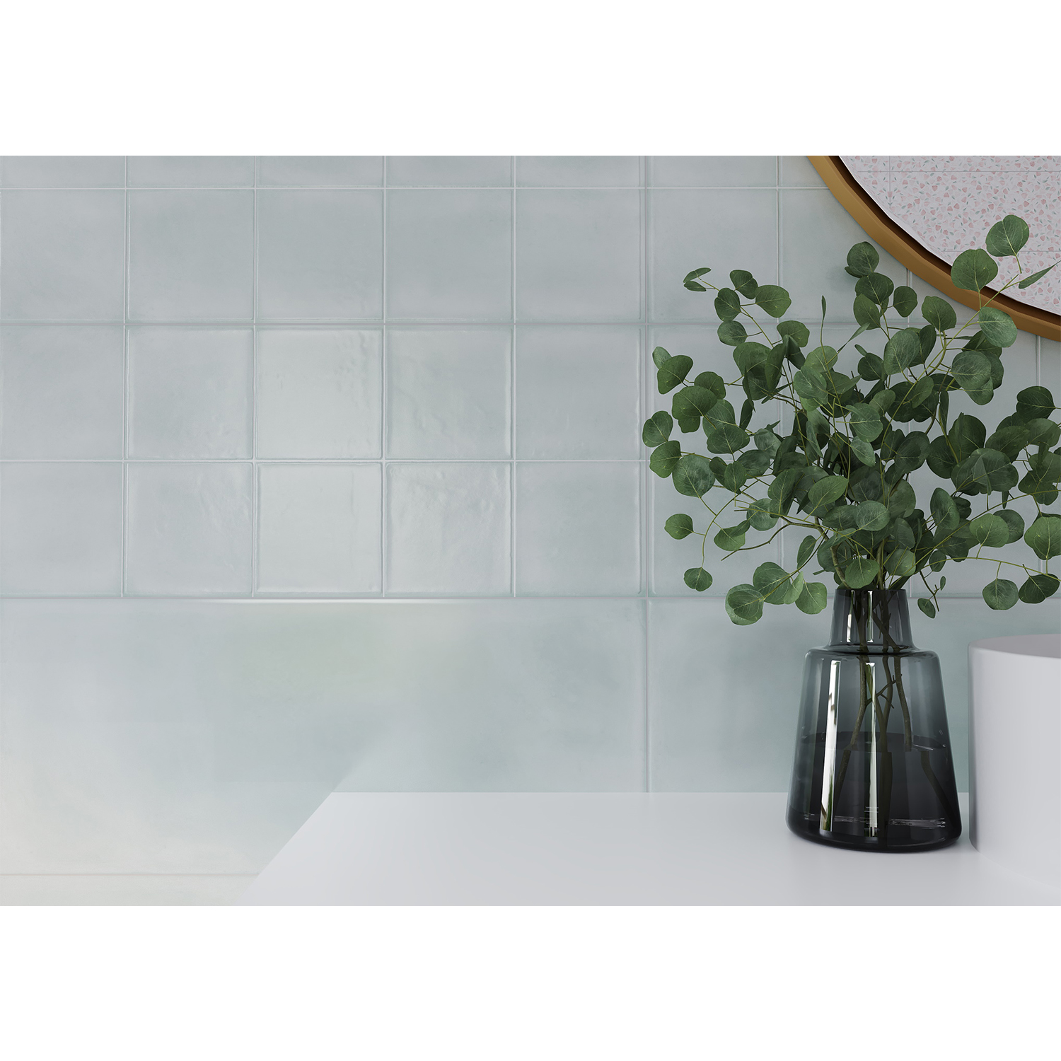 Плитка 60х25 см настенная 1.2 м² Gracia Ceramica Sweety, светло-голубой, геометрия