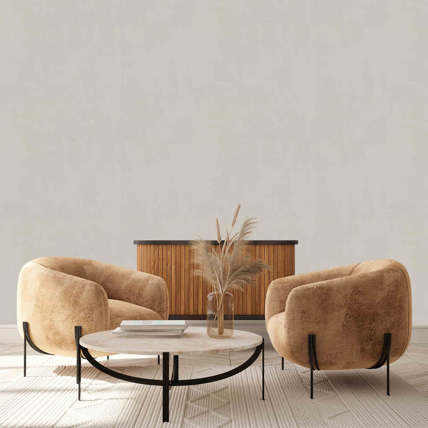 Обои флиз ED Euro Decor Dotera фон (беж.) 7332-02 *6