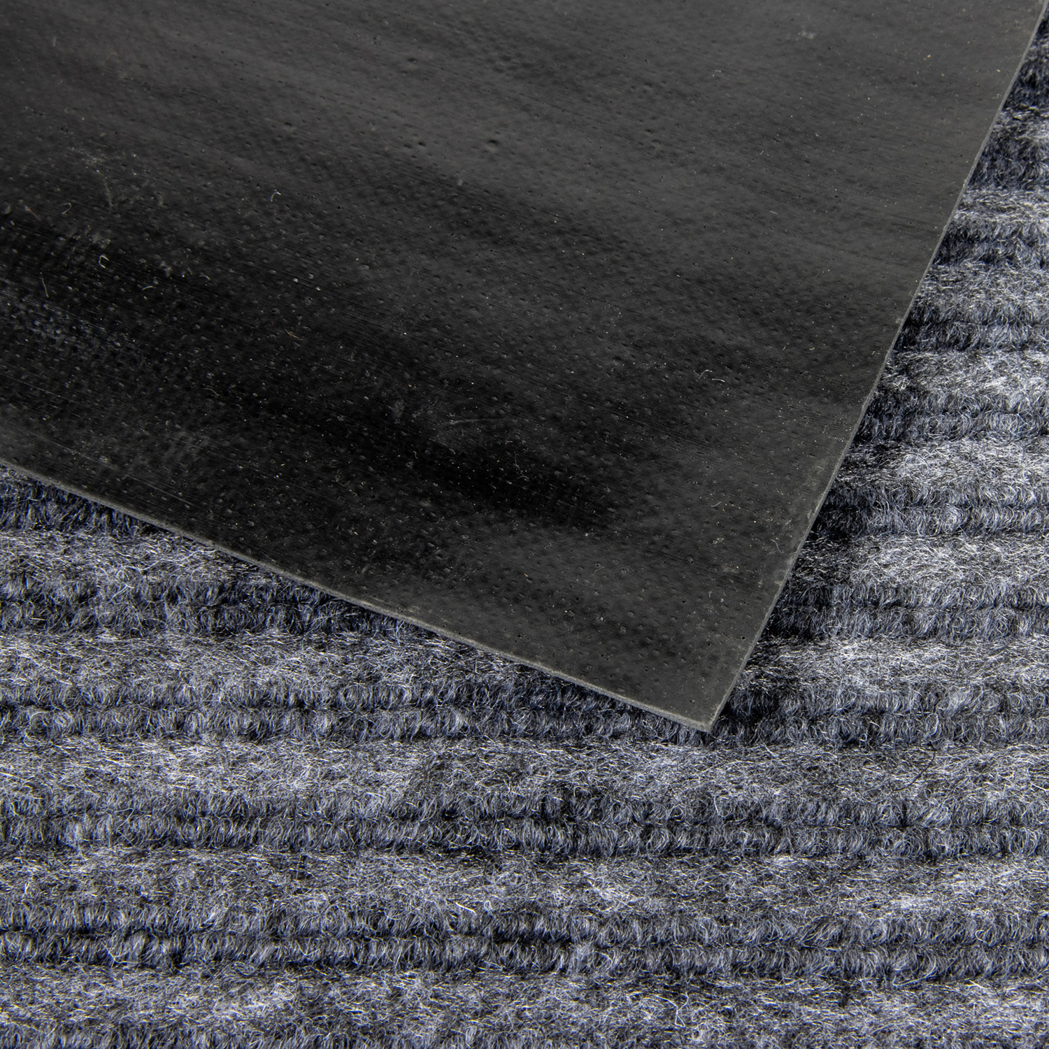 Коврик влаговпитывающий 90*120 см ребристый серый "KOVROFF" (арт.20402)  *1/6 (ОП18)