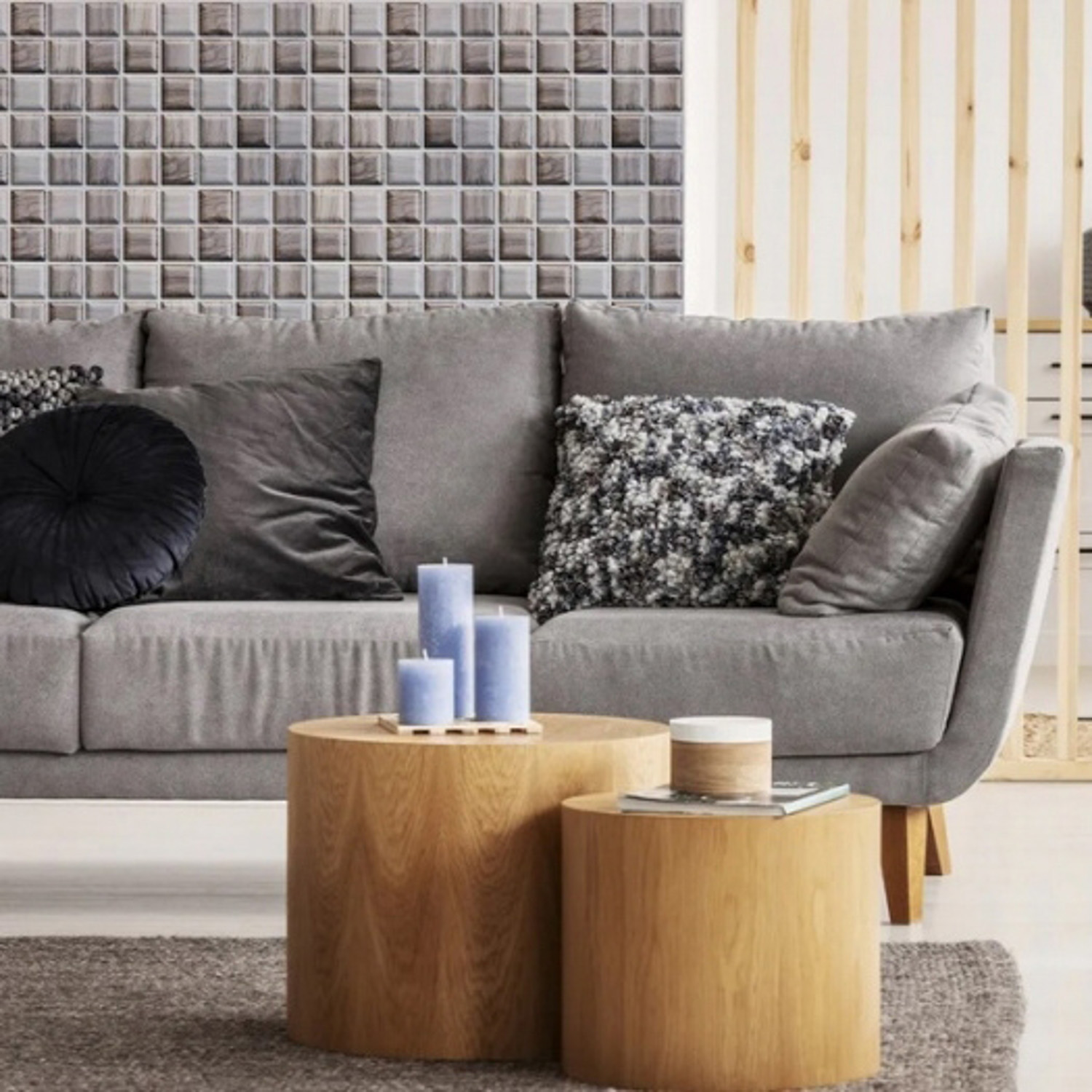 яяяПанель мозайка ПВХ самоклеющаяся 30/30  JM-WP555 *1