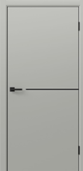 Комплект двери межкомнотной Калифорния Серый жемчуг 600мм (дверь+погонаж+замок+ручка+петли)*1