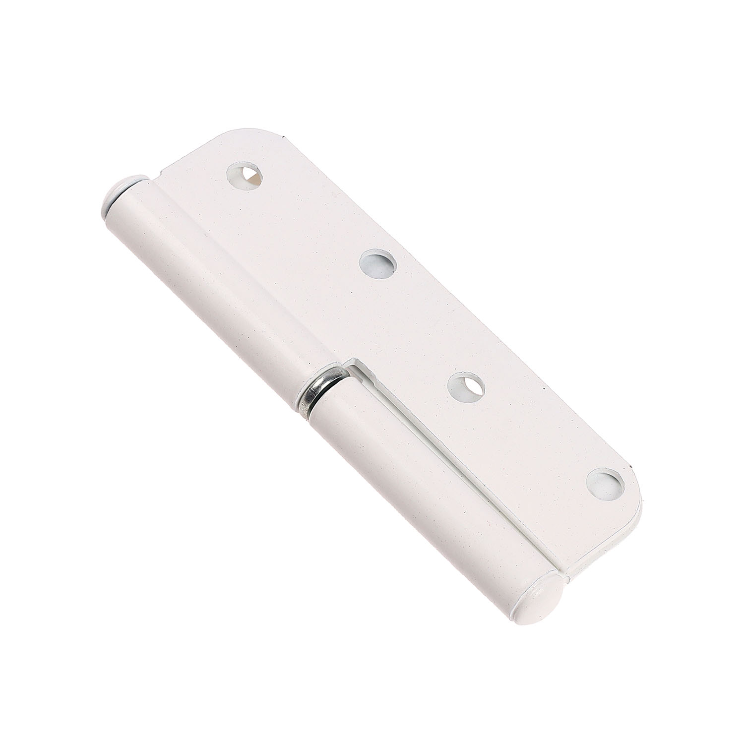 Петля накладная полимер.110мм белая ЛЕВАЯ СКОБИС *50