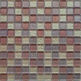 Мозаика 30х30 см Гранит Холл LGDHIK 004, 0.09 м², стекло, розовый