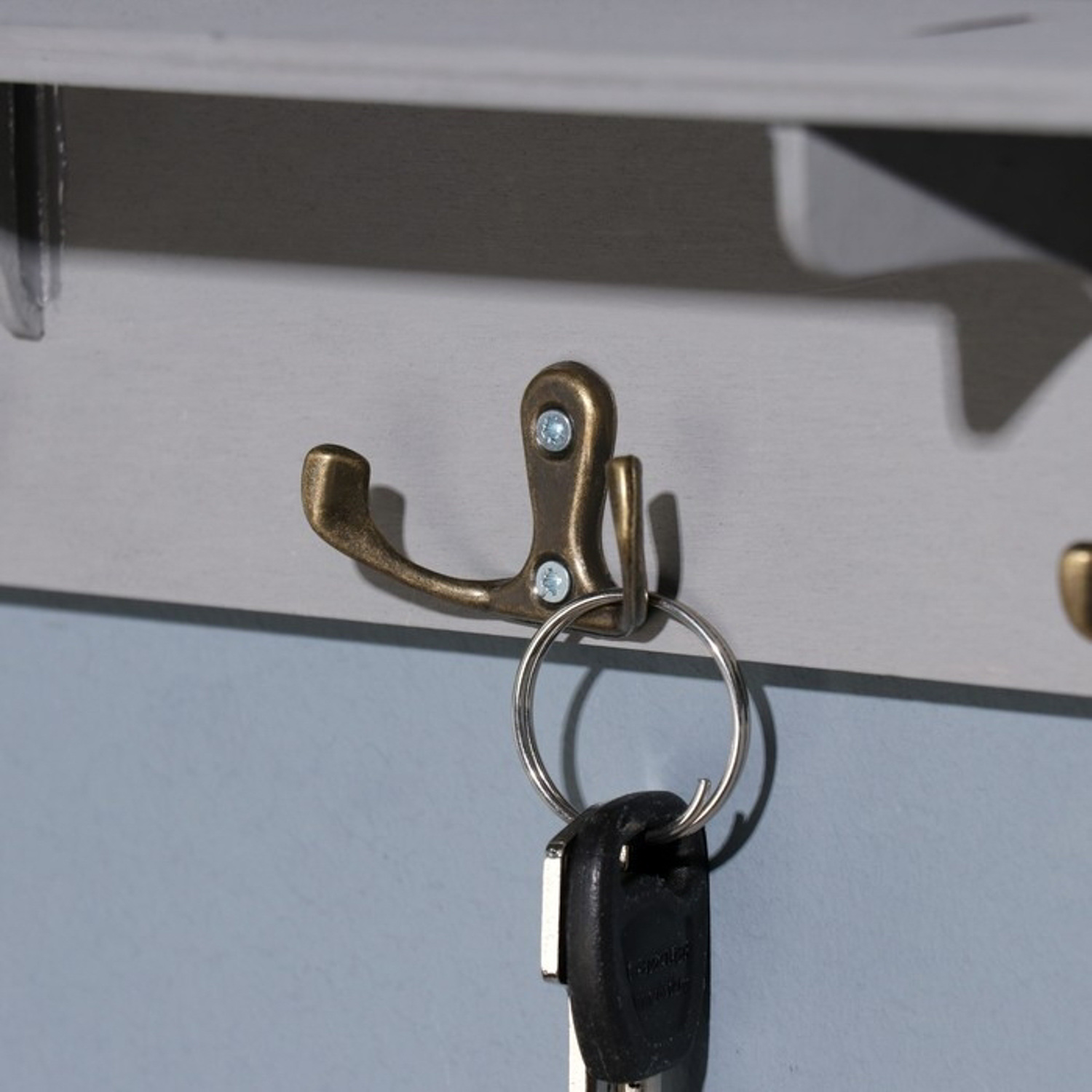 Ключница с полкой "Home" серый цвет, 28х23х7,5 см 9939802