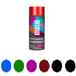 Эмаль-аэрозоль черный глянцевый 210 мл DECORIX (A01) *1/24