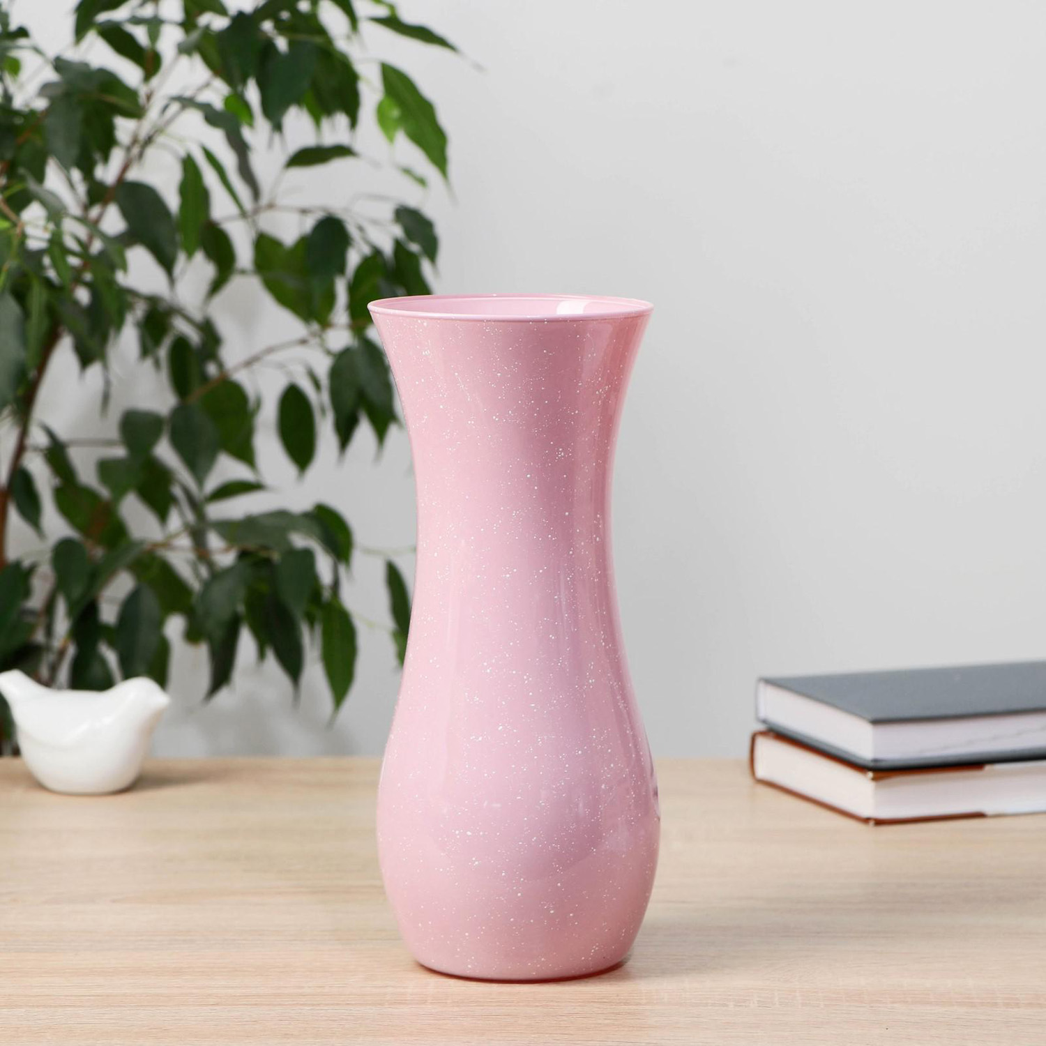 Ваза "Крапле-крем" d-10см h-25.5см МИКС 6854611