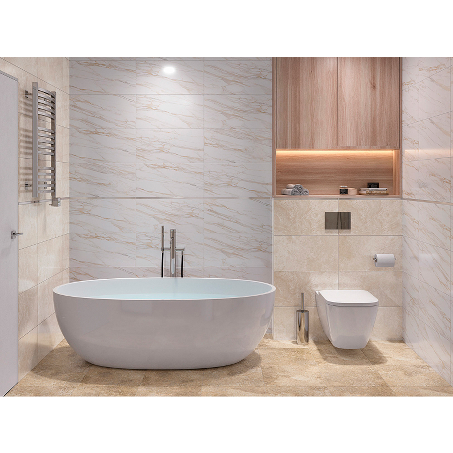 Плитка настенная Surprise белая 300*600*9 GT193VG  Global tile *1,62кв.м/58,32