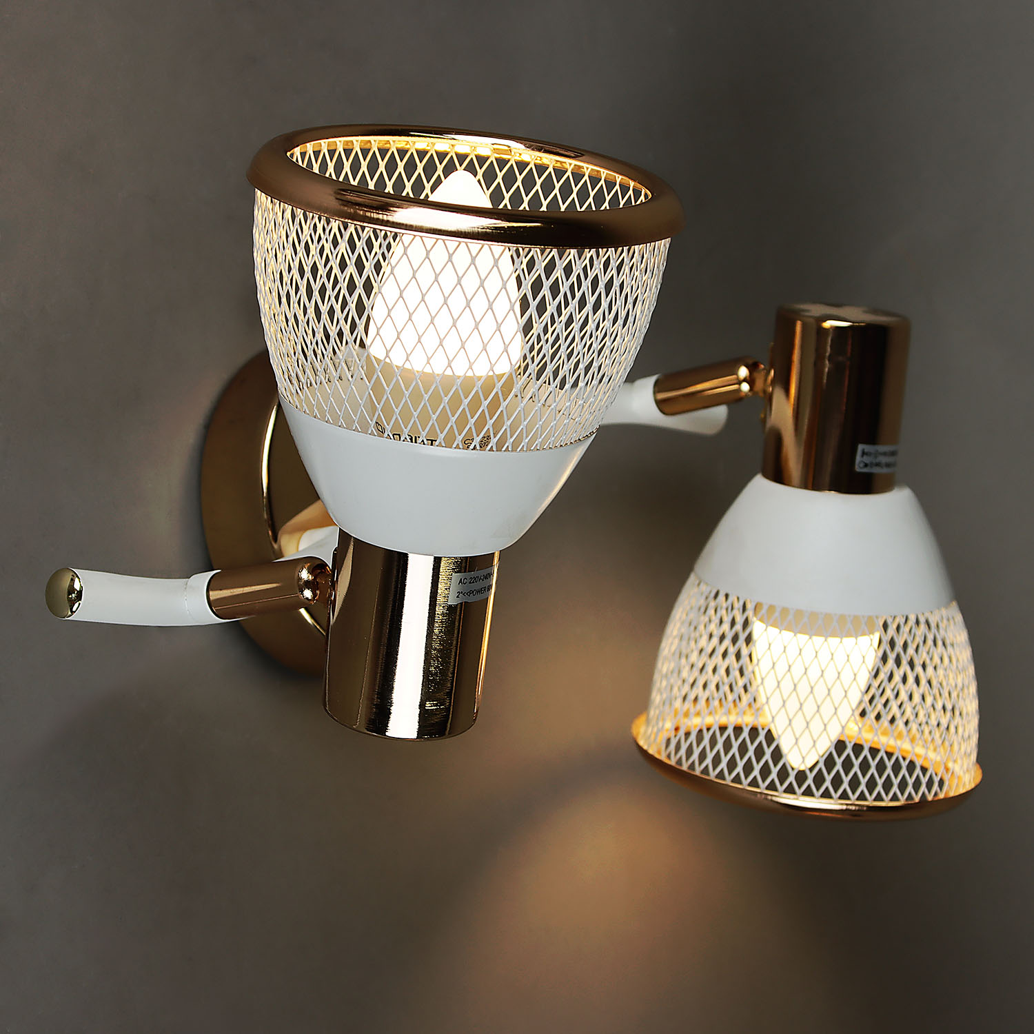 Светильник настенный (спот) 05967-0.8-02 WH+FGD Е14 2*60W *2