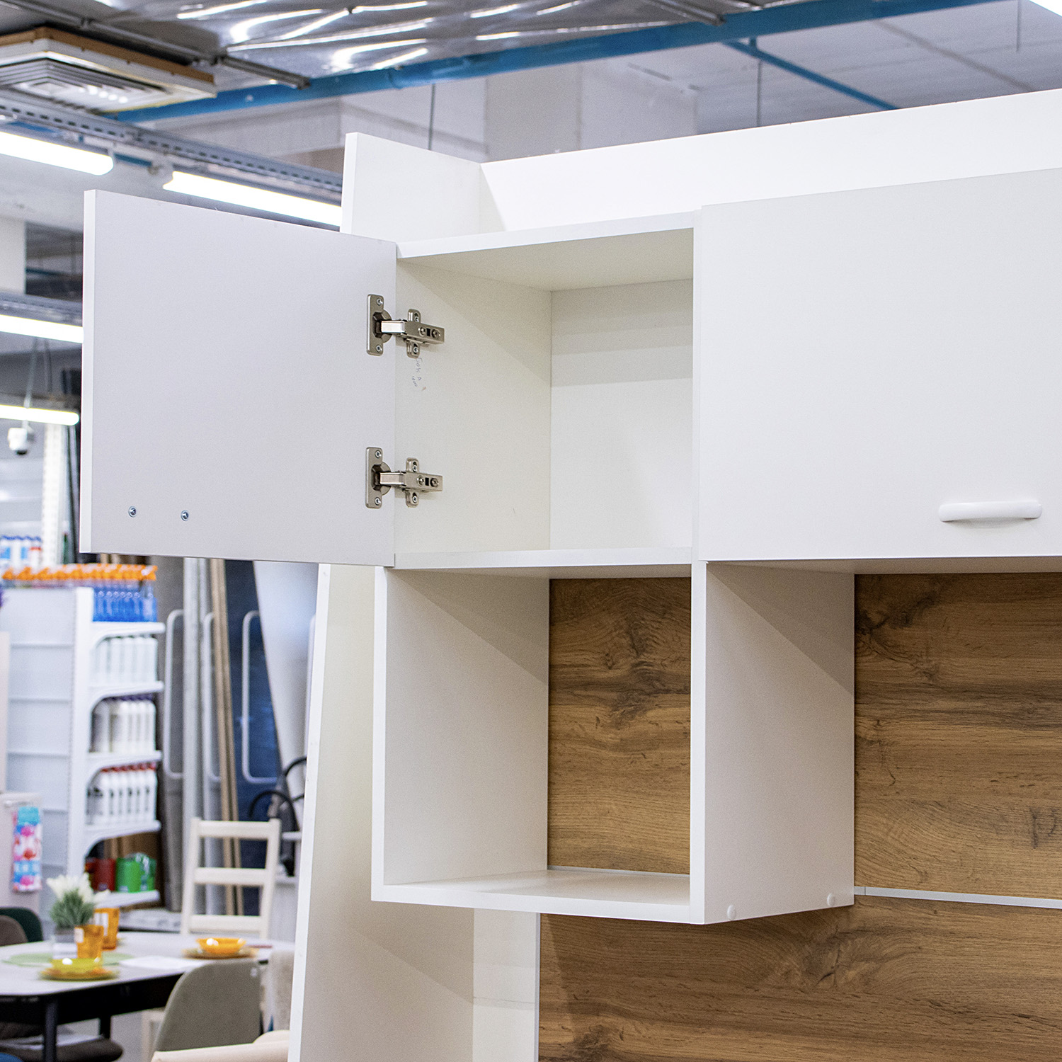 Шкаф навесной 400х676х290 мм BROZEX-WOOD Liberty, с дверцей, белый Шкаф навесной 400х676х290 мм BROZEX-WOOD Liberty, с дверцей, белый