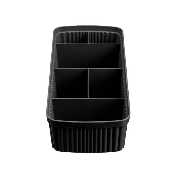 Органайзер пластм. "Velvet" 6 секций 240x117x106мм Черный арт.434256513 ("Бытпласт") *1/12