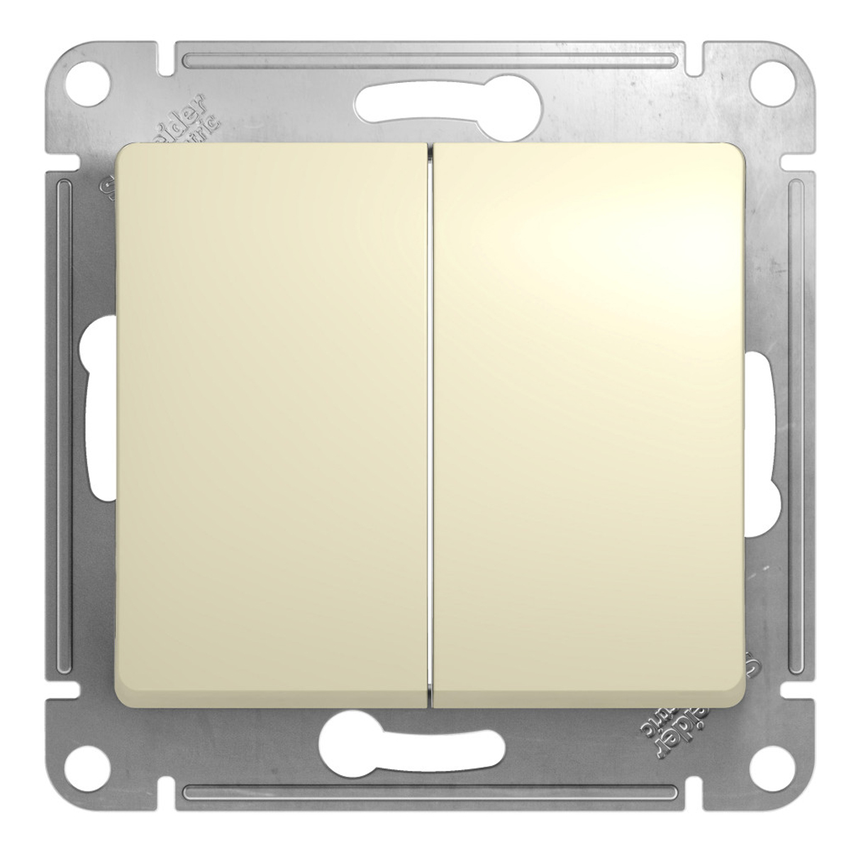 Механизм выключателя "Glossa" 2-кл. беж. GSL000251 *1/20