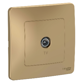 яяяРозетка "BLANCA" СП TV титан BLNTS000014  *1/12