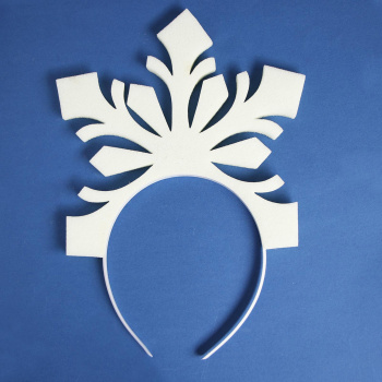 Карнавальный Ободок«Снежинка» поролон  3869669