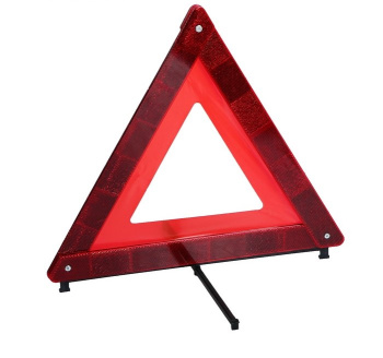 яяяЗнак аварийной остановки TORSO, оракал из флуоресцентной пленки, в пластмассовом футляре 3664433