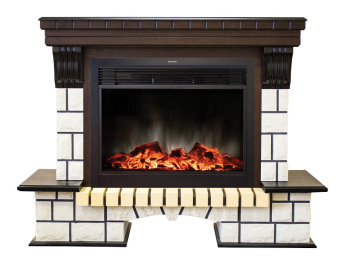 Каминокомплект (портал) STONE 26 AO + (очаг) MOONBLAZE LUX *1