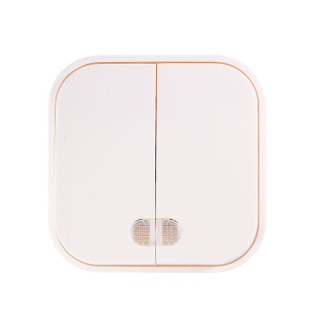 Выключатель "IONICH" ОП 2кл. белый с подсветкой IP20 1414 *10/200