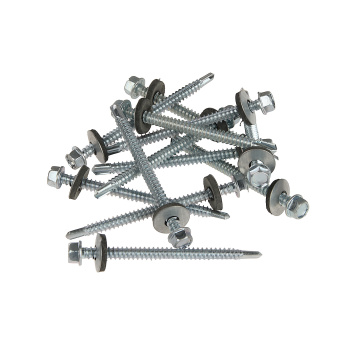 Саморезы кровельные 5.5х76 мм BROZEX, оцинкованная сталь, 70 шт.