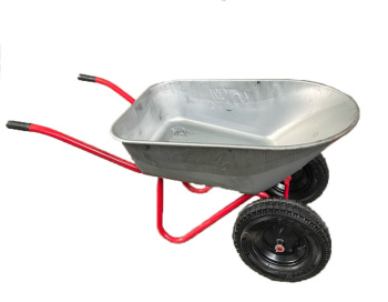 Тачка строительная двухколесная (350кг,150л,толщ.кузова 1мм,колесо 4.80/4.00х80,D20) *1 Тачка строительная двухколесная (350кг,150л,толщ.кузова 1мм,колесо 4.80/4.00х80,D20) *1