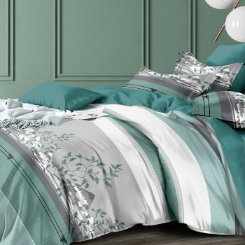 Постельное белье евро сатин Текстура 21107, наволочки 70*70 - 2шт *1