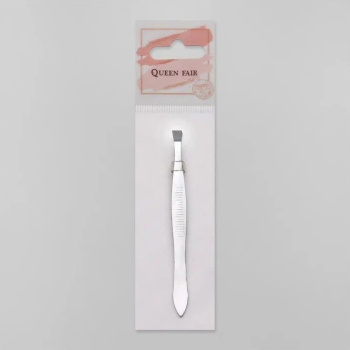 Пинцет №1 прямой широкий 8,5см серебр пакет QF