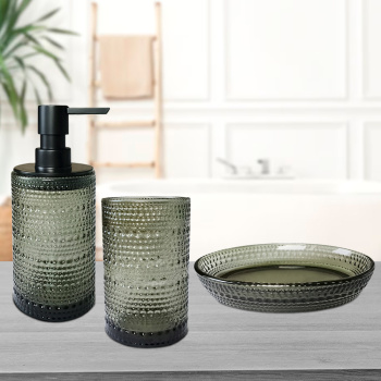 Дозатор для жидкого мыла Delphinium стекло коллекция "Рокси" 106150 *1/24