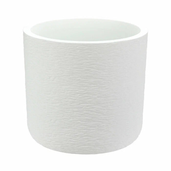 Кашпо пластм. "Сланец"  9,5л d верха 280мм h265мм со вставкой Белый М3200 ("М-П")*1/6