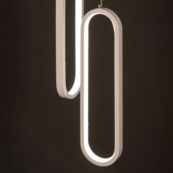 Светильник подвесной светодиодный PD1151/2 Chrome 400 мм 64W 3реж.,б/пул S=4м2 VERNER LIGHTING*1/20