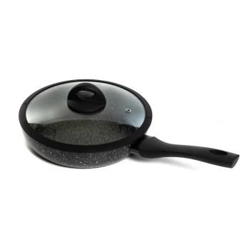 Сковорода алюм.а/приг.  Scovo "Hi-Blackl" d20см Стекл.кр. HB-007 (з-д "Сково") *1/6