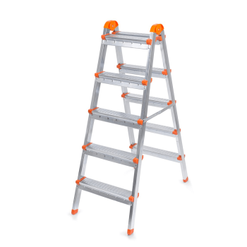Стремянка стальная  2-х сторонняя 5 ступеней, выс.верхн. площ.1,03м 122405 "Ярус" "Perilla" *1